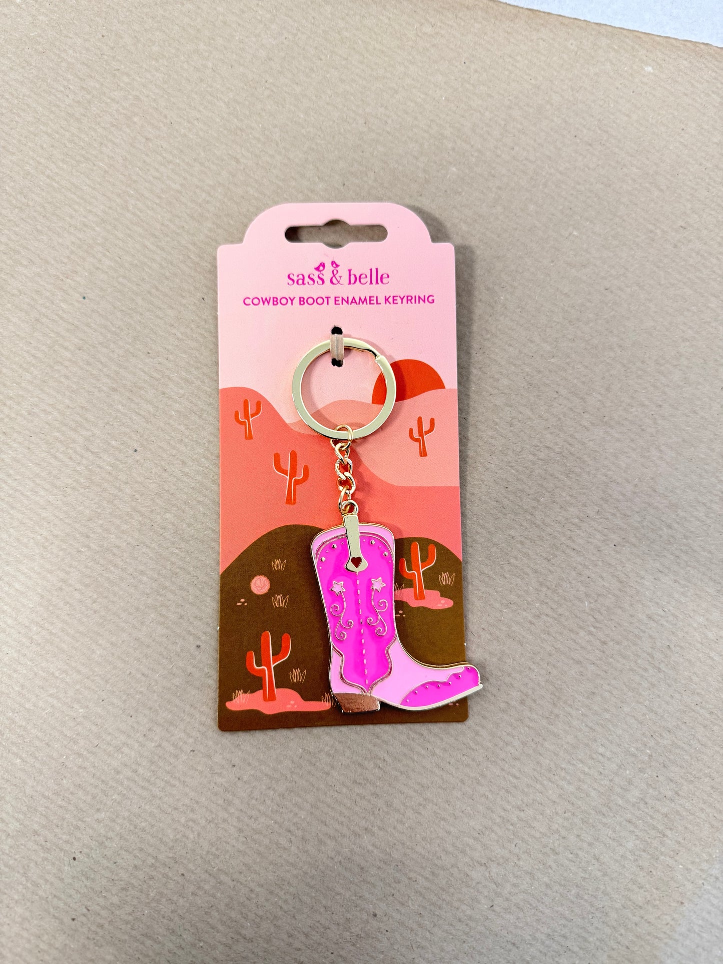 Country Key Rings by Sass & Belle