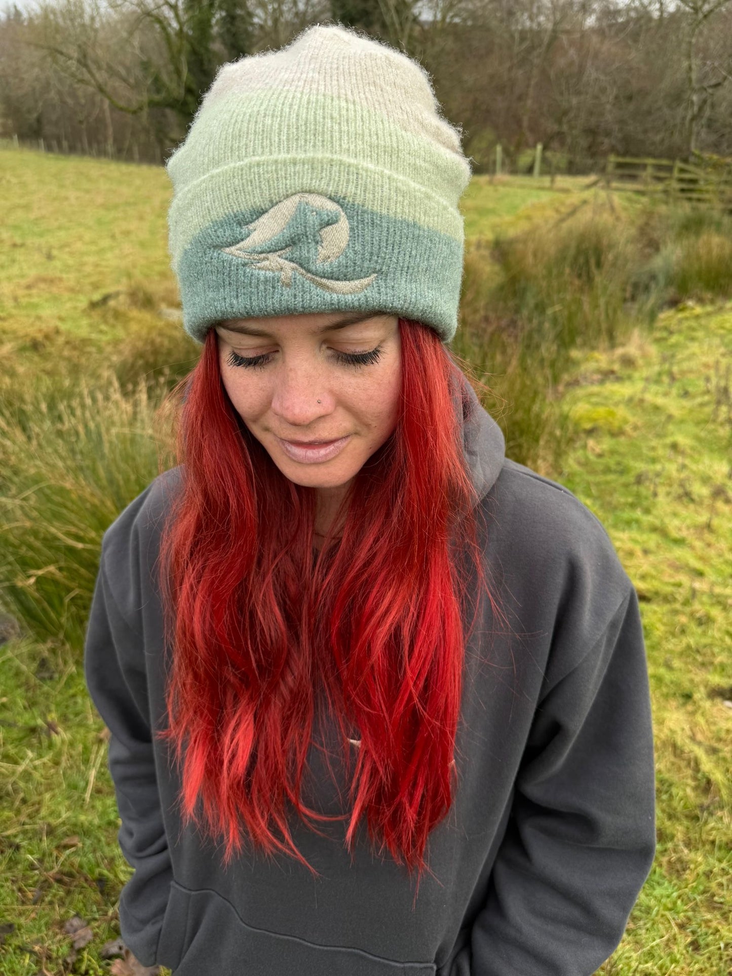 Red Shepherdess - the greens beanie