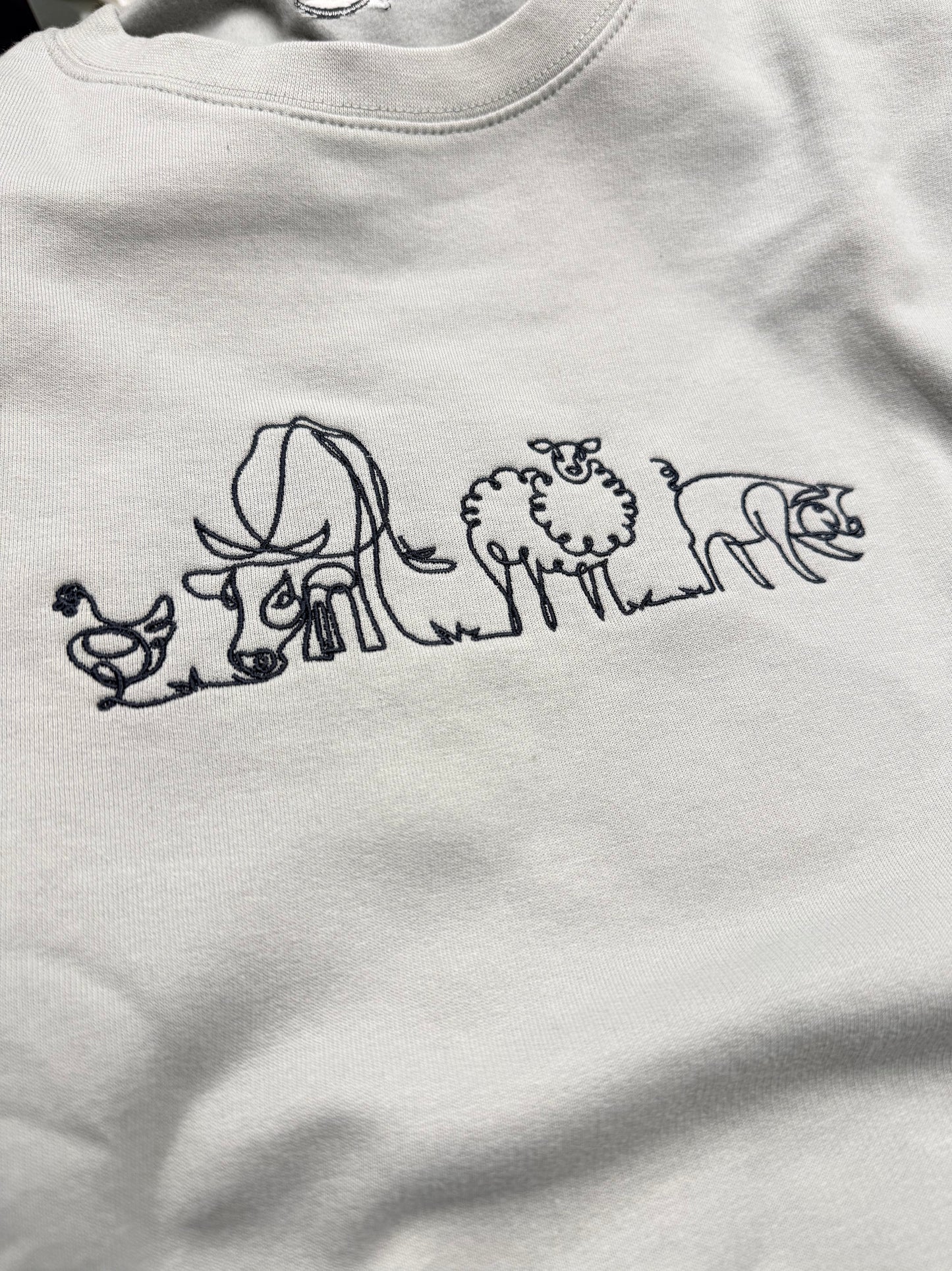 Red Shepherdess - Swirly Animal Sweatshirt