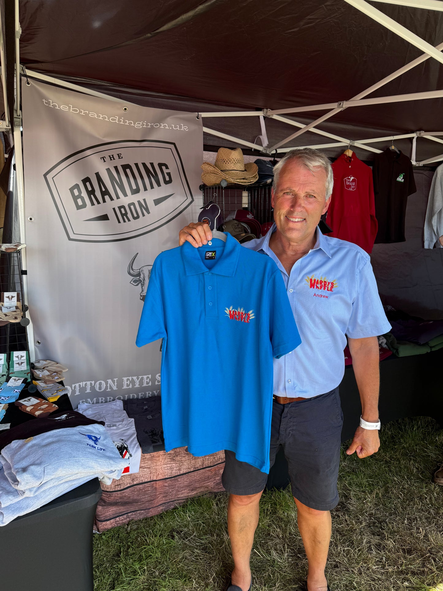 Wardy's Waffle Mens Polo