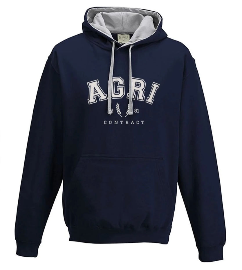 Agri Contract Hoodie - Navy/Grey