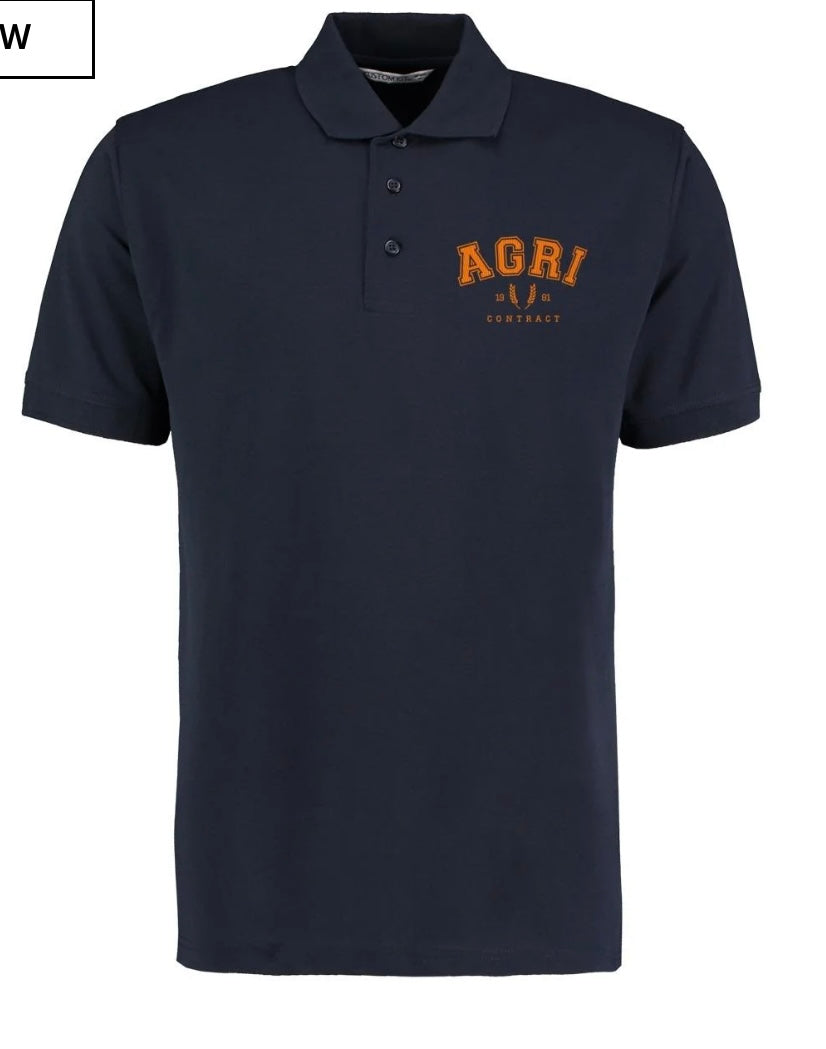 Agri Contract Polo - Navy/yellow