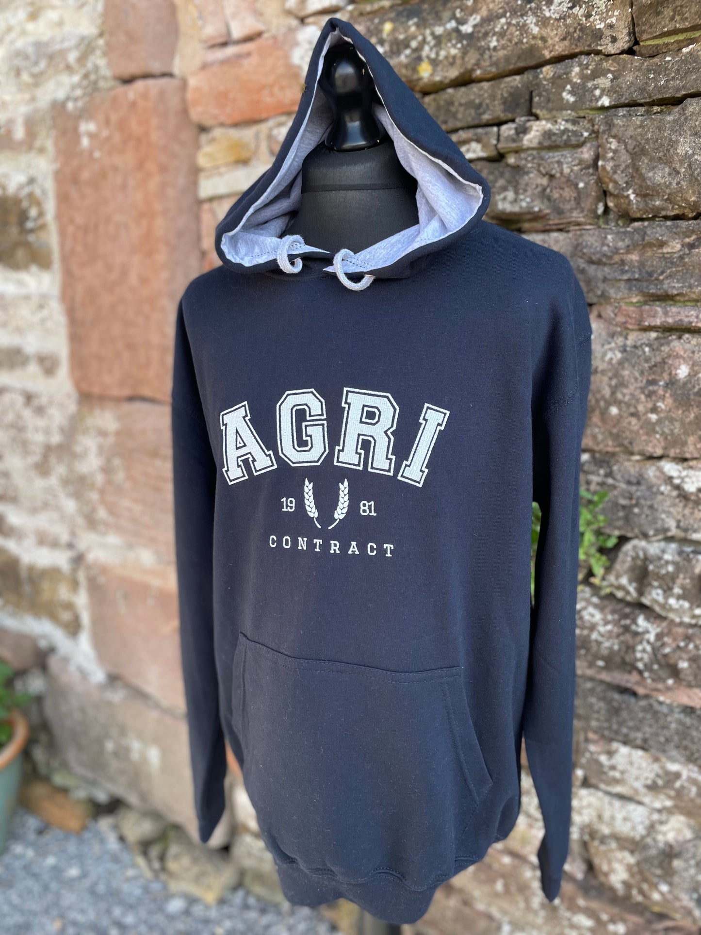 Agri Contract Hoodie - Navy/Grey