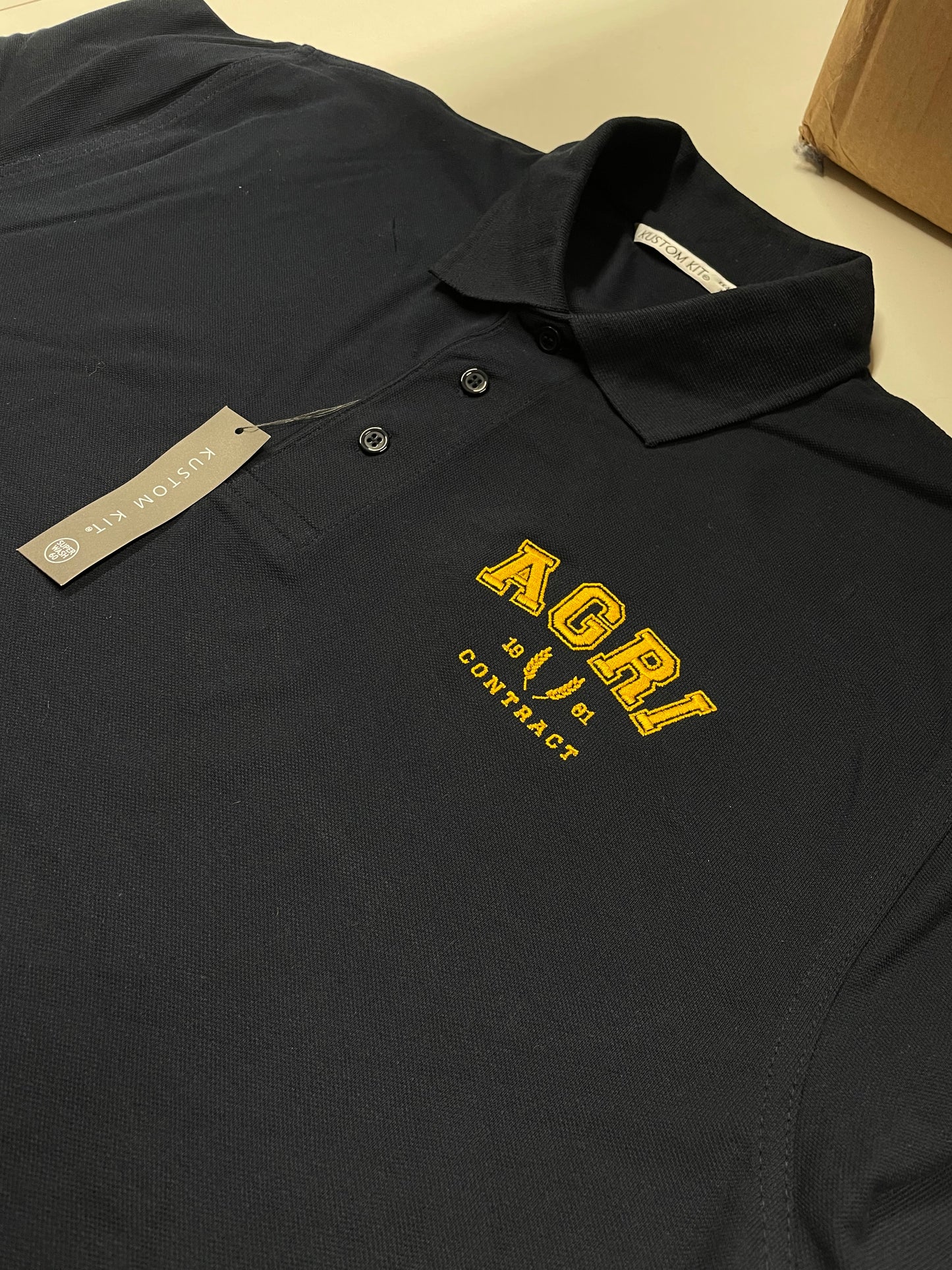 Agri Contract Polo - Navy/yellow