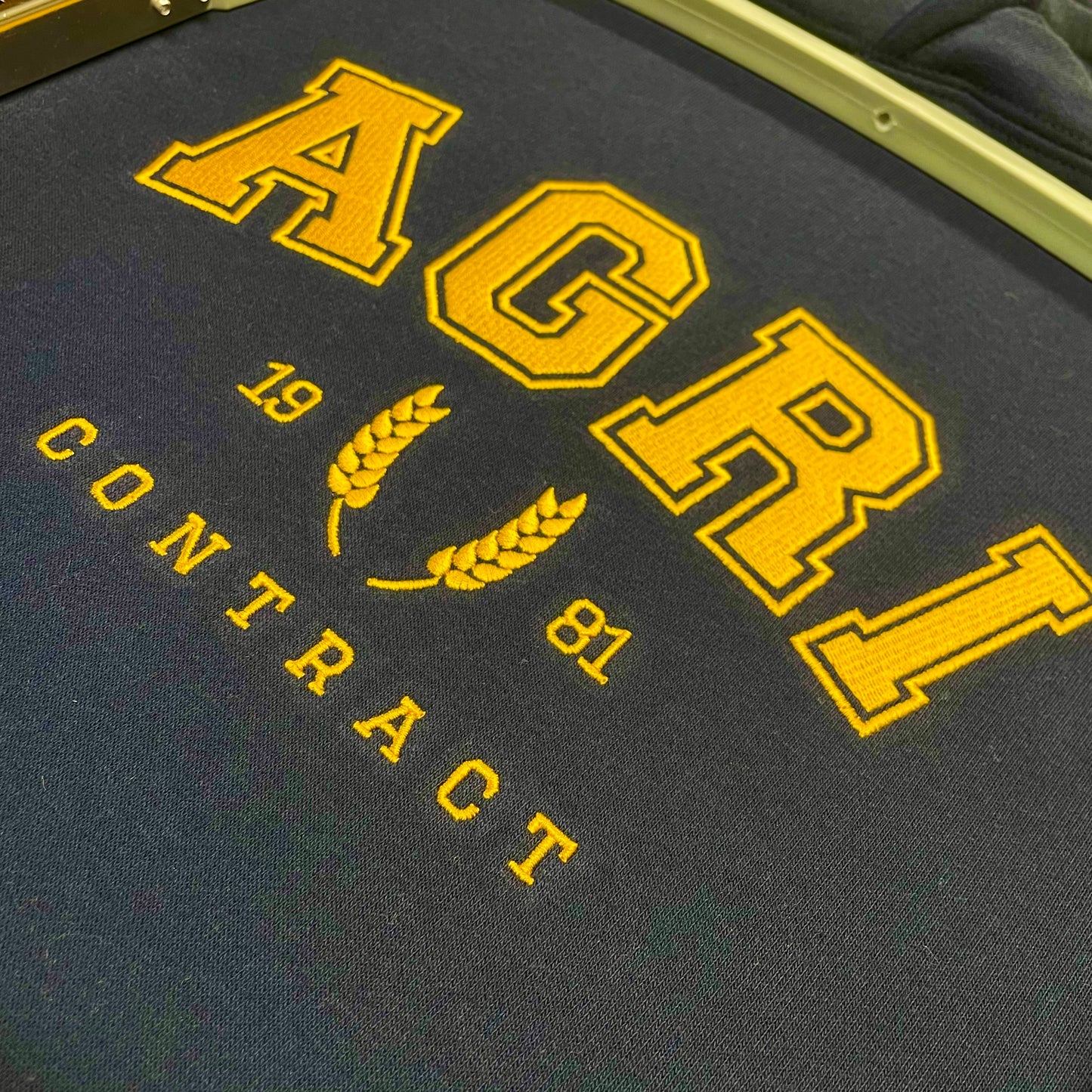 Agri Contract Hoodie - Navy/orange