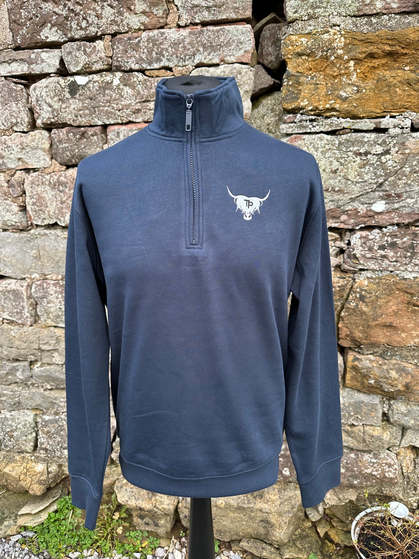 TP Zip Neck Sweatshirt - Navy