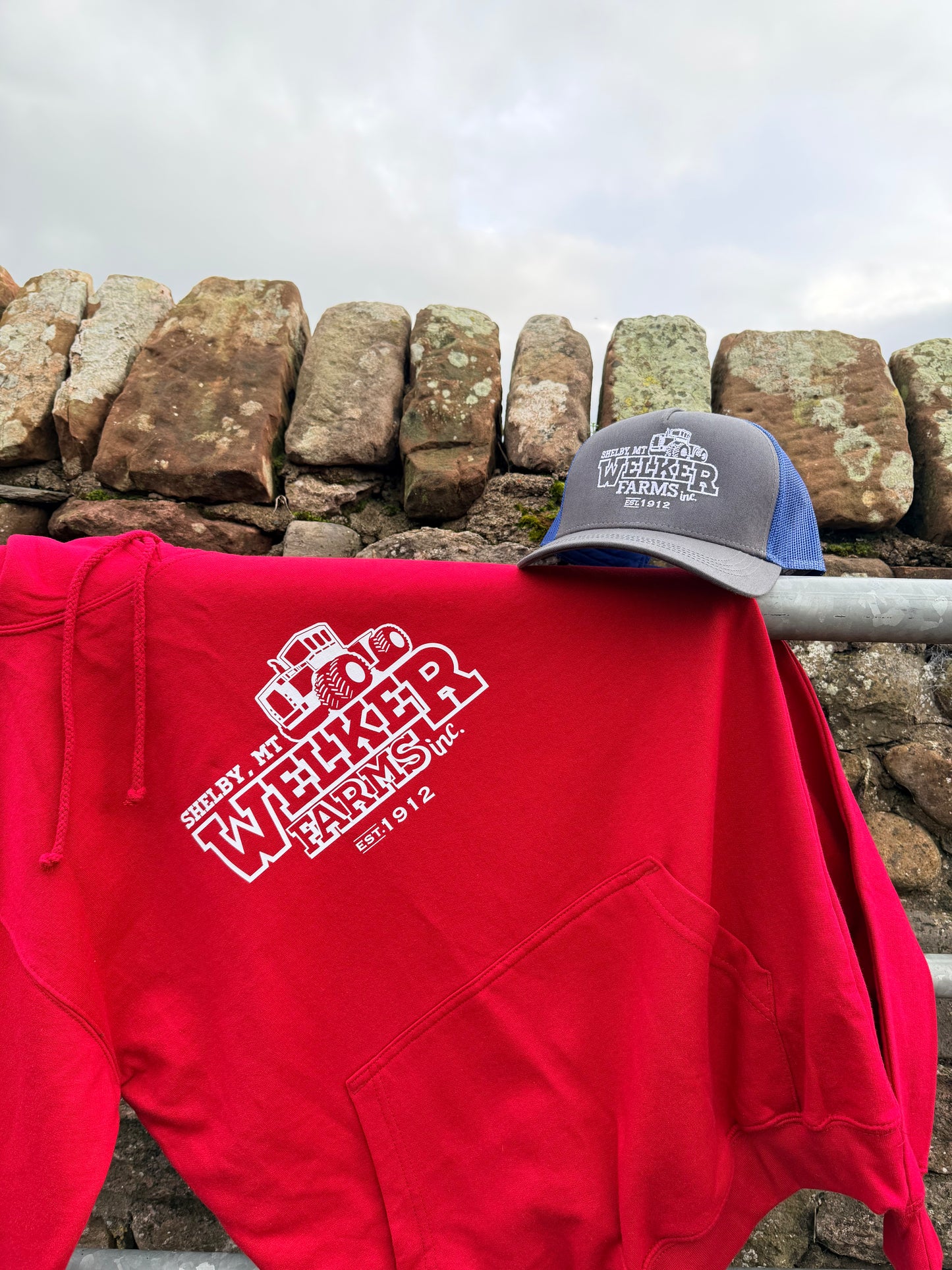 Welker Farms Children's Hoodie - Red