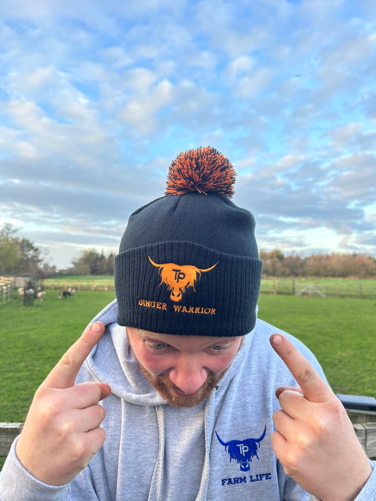 NEW Ginger Warrior Bobble Hat