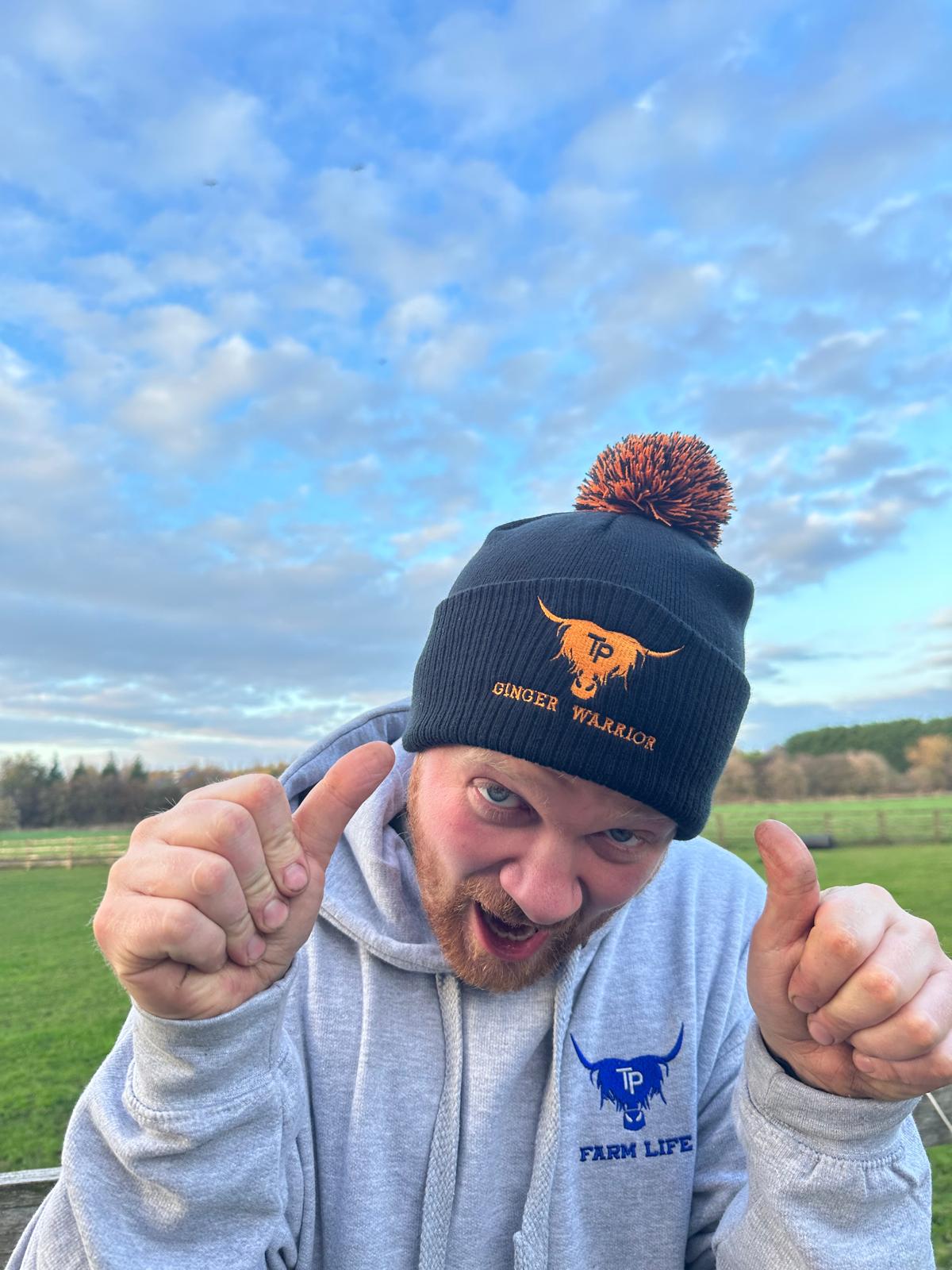 NEW Ginger Warrior Bobble Hat