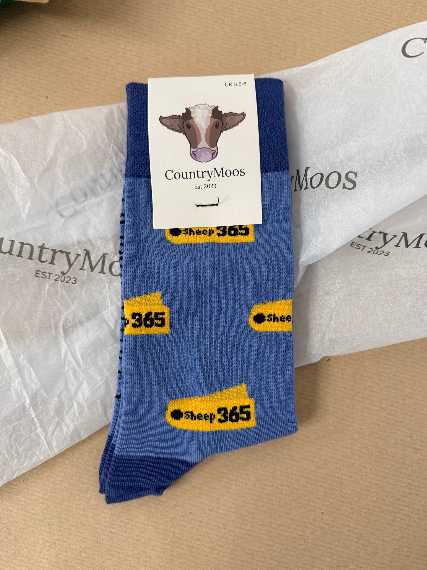 CountryMoos Socks - Size 3.5-6