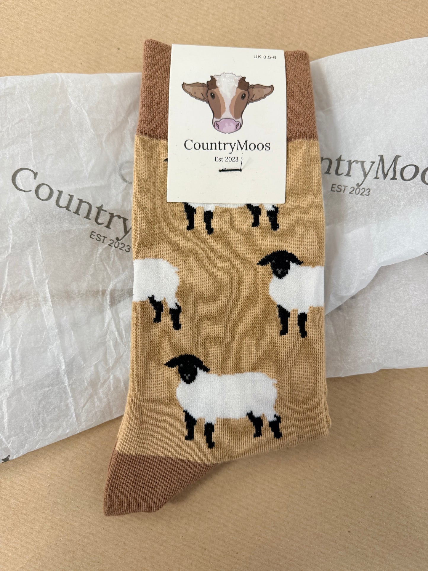 CountryMoos Socks - Size 3.5-6