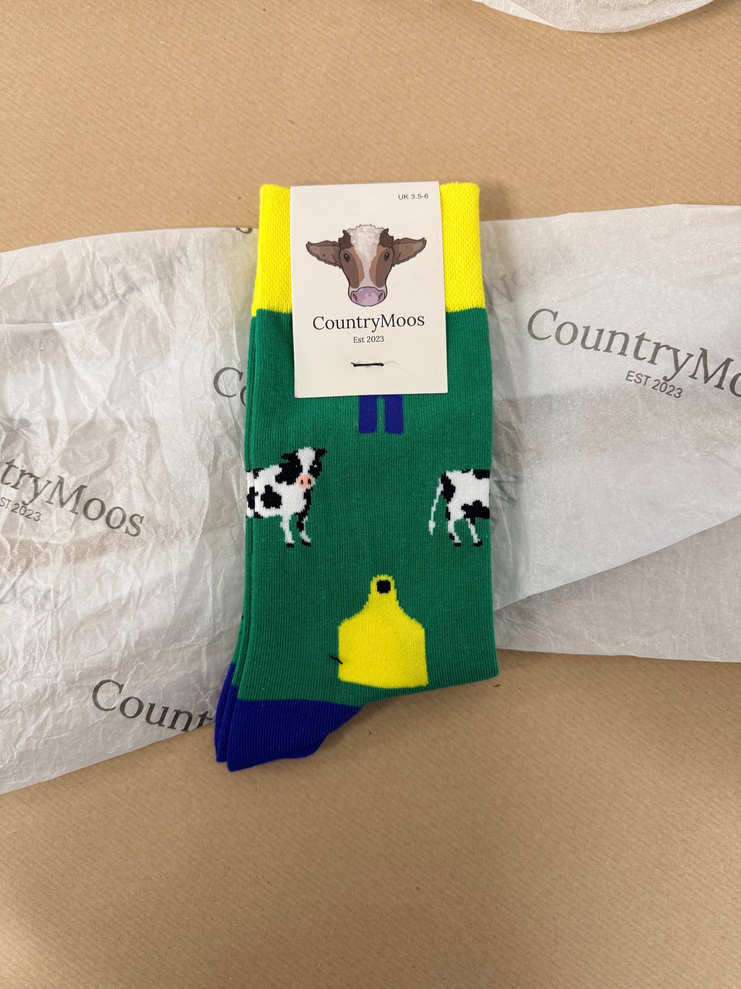 CountryMoos Socks - Size 3.5-6