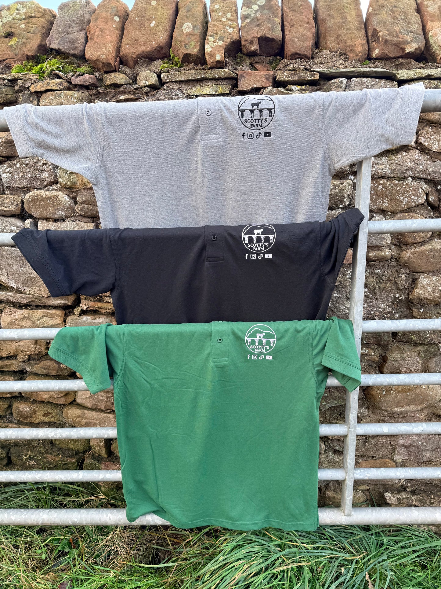 Scotty's Farm Navy Polo Shirt