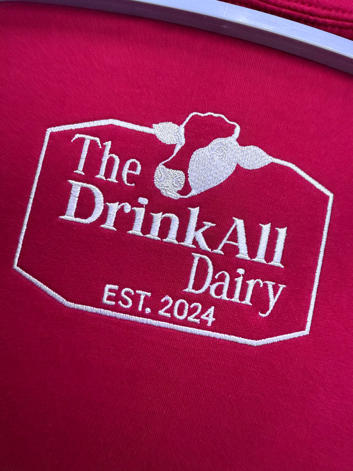 The DrinkAll Dairy - The ORIGINAL HOODIE - Outback Red