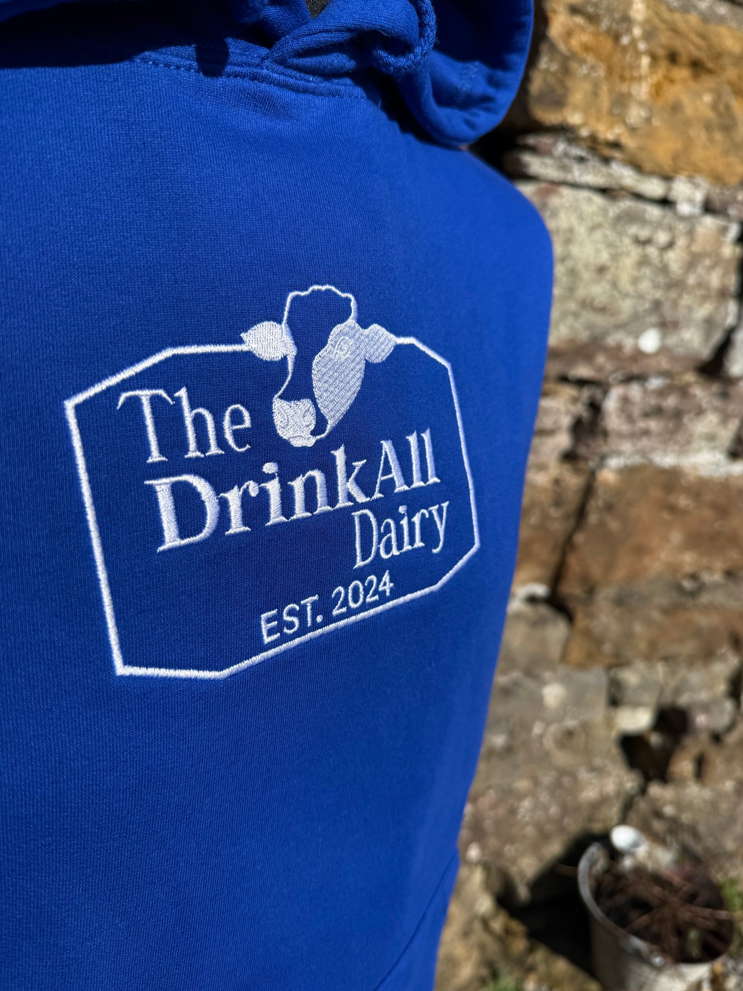 The DrinkAll Dairy - The ORIGINAL HOODIE - Merlin Blue