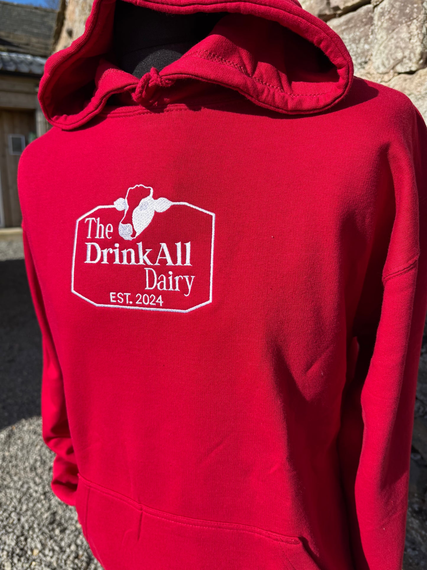 The DrinkAll Dairy - The ORIGINAL HOODIE - Outback Red