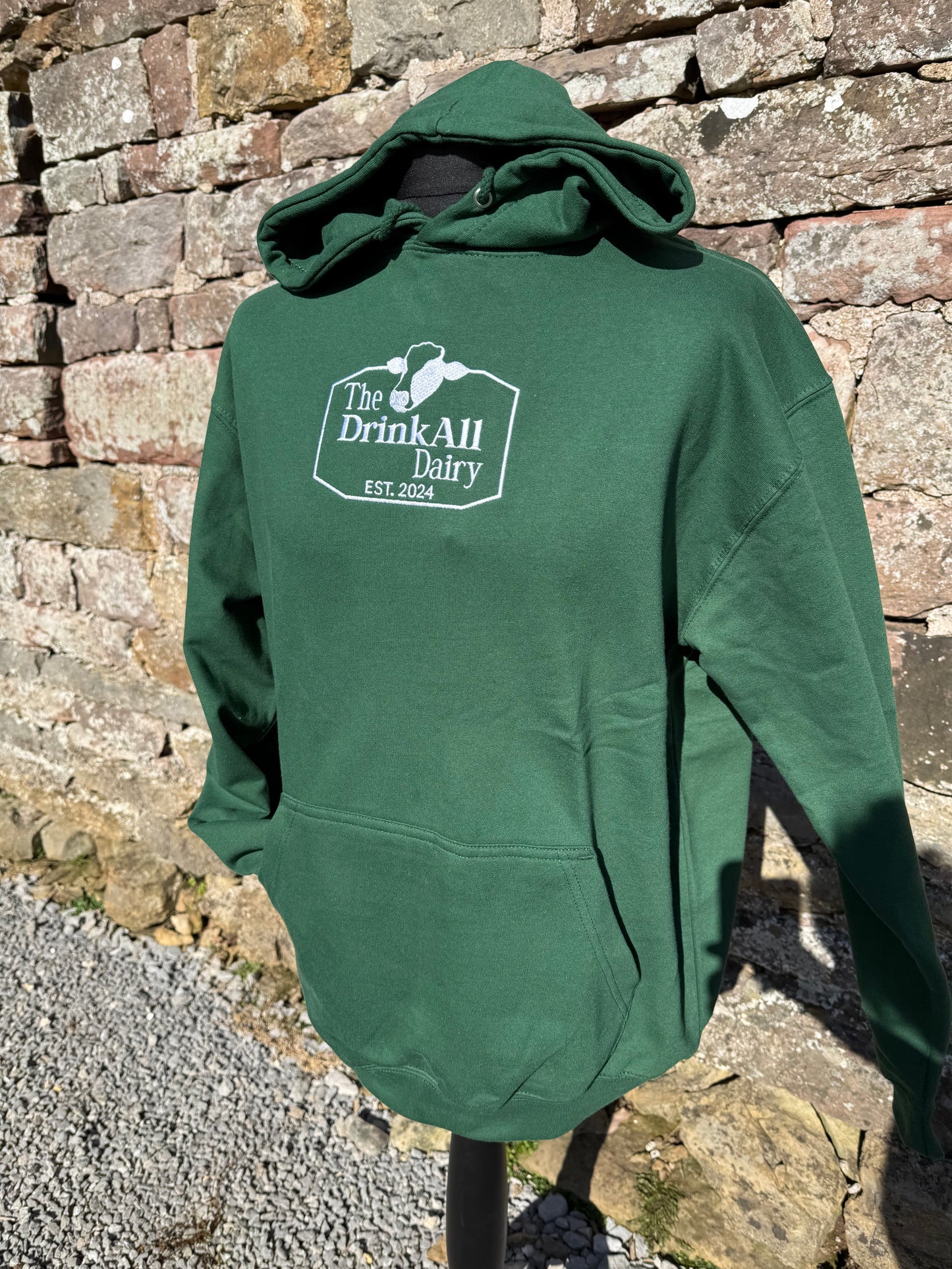 The DrinkAll Dairy - The ORIGINAL HOODIE - Hunter Green