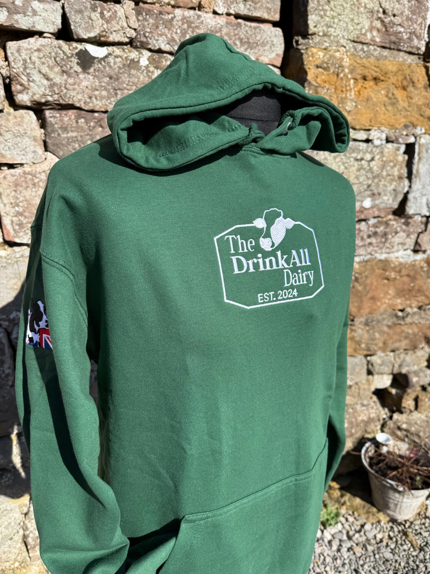 The DrinkAll Dairy - The ORIGINAL HOODIE - Hunter Green