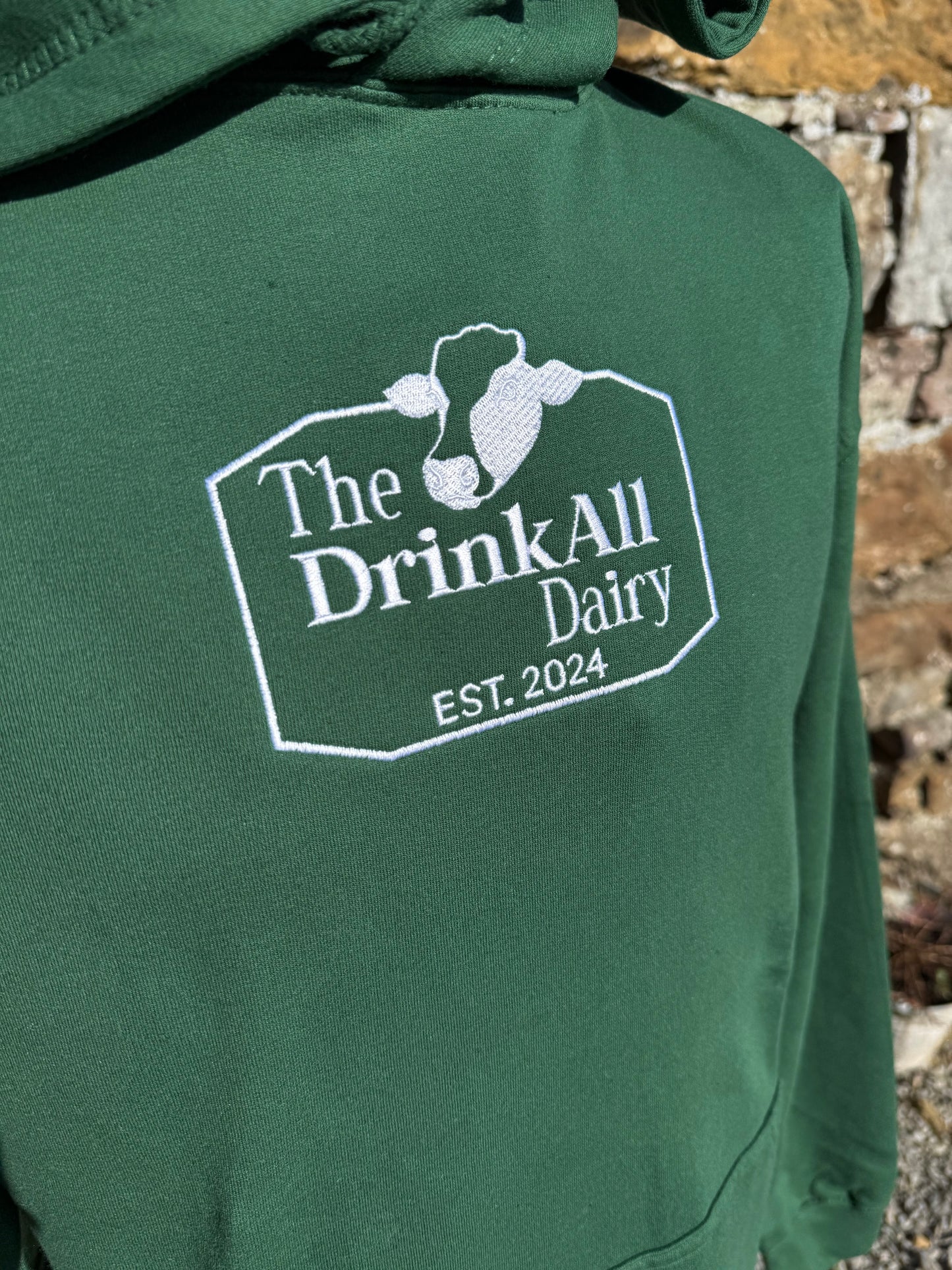 The DrinkAll Dairy - The ORIGINAL HOODIE - Hunter Green