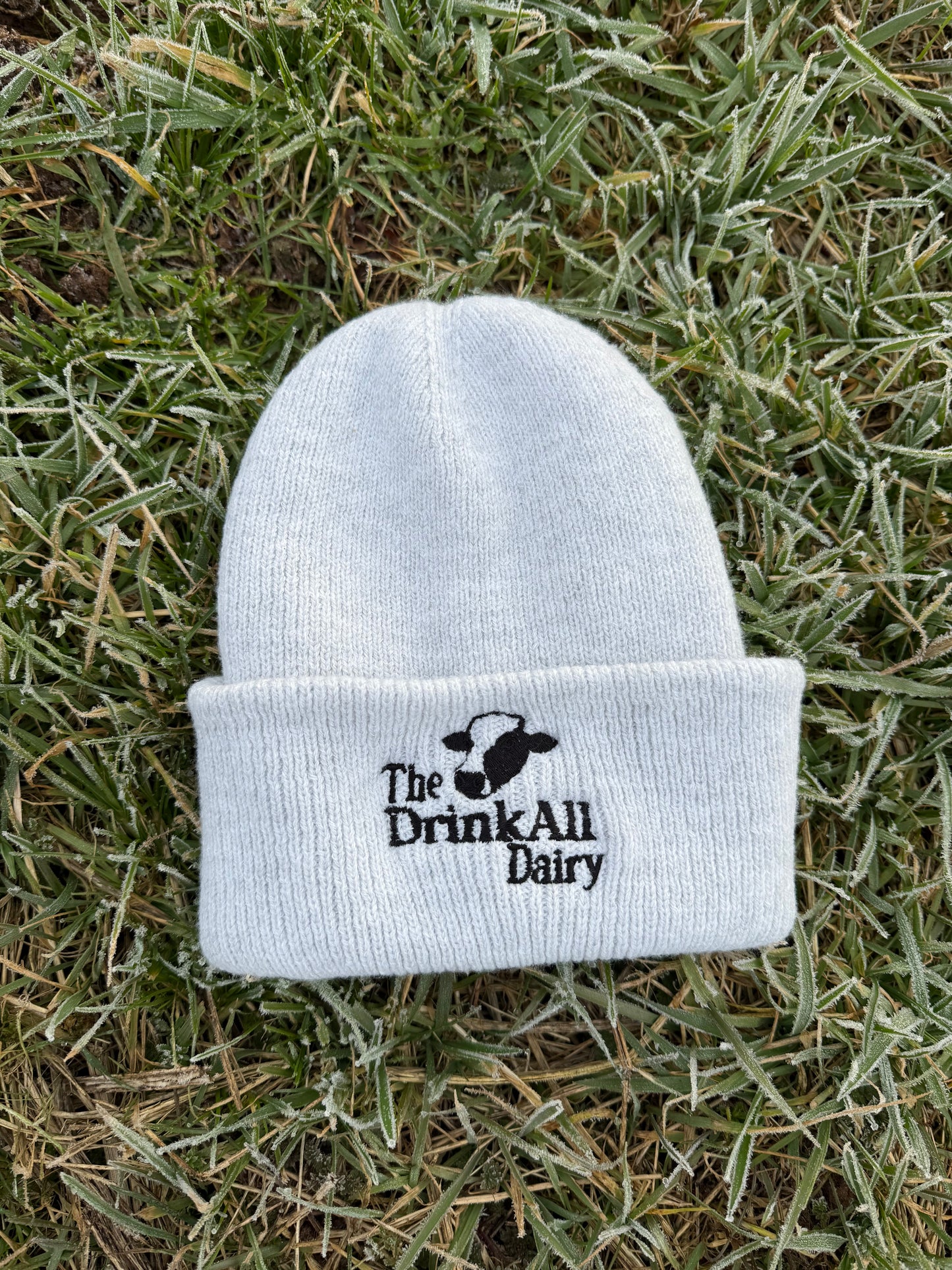 The DrinkAll Dairy - The GRAFTER BEANIE - white