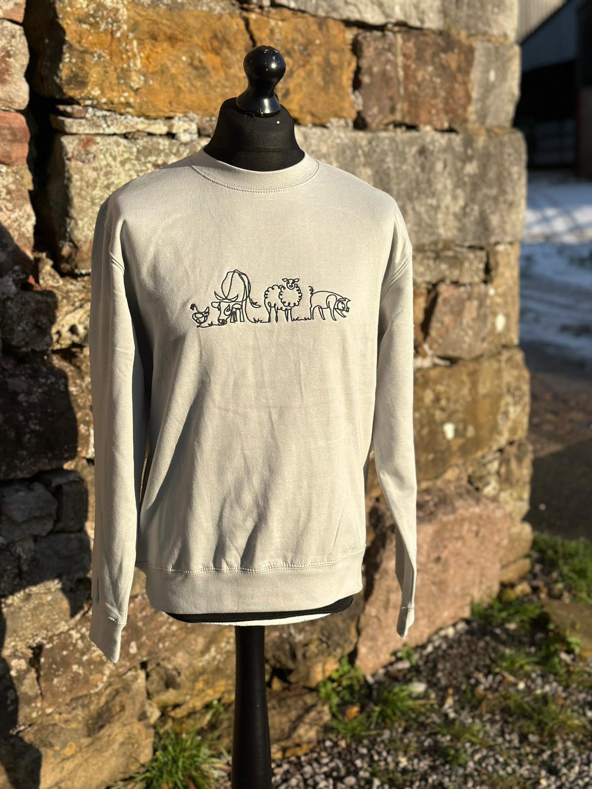 Red Shepherdess - Swirly Animal Sweatshirt